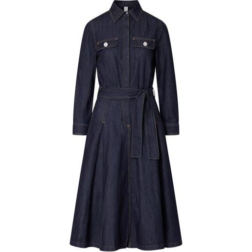 LIU JO chemisier denim lungo - blu
