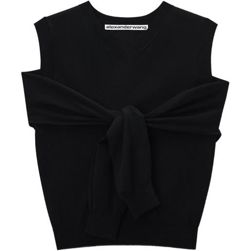 Alexander Wang canotta con scollo a v - nero