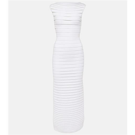 Alaia alaïa abito midi in maglia