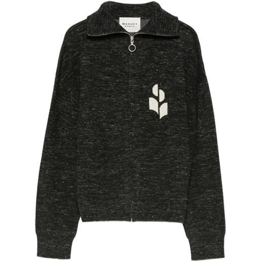 MARANT ÉTOILE maglione koxy con logo a intarsio - nero