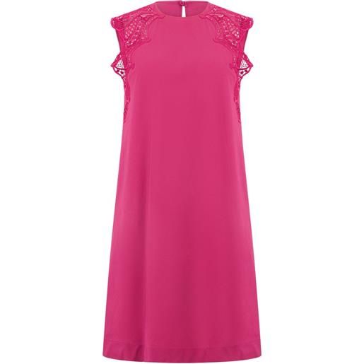 Alberta Ferretti abito corto smanicato - rosa
