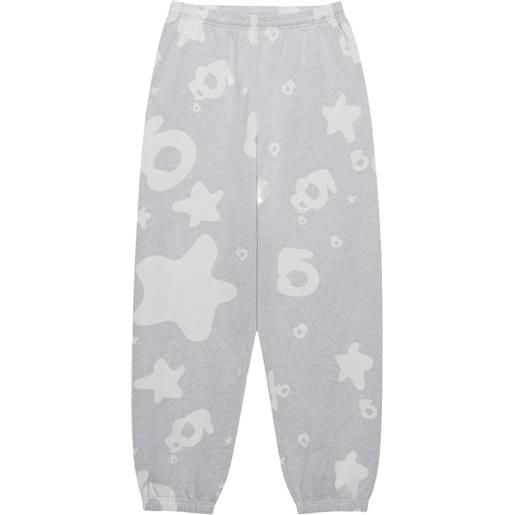 SP5DER pantaloni sportivi beluga v2 con stampa - grigio