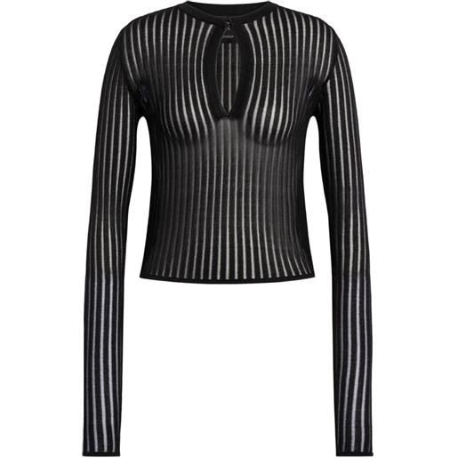 DONDUP maglione con cut-out - nero