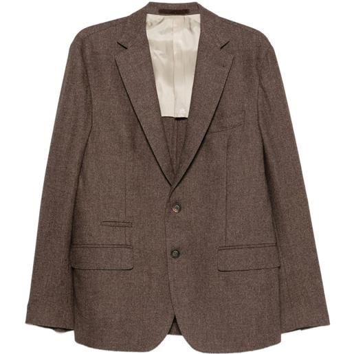 Eleventy completo monopetto con revers classici - marrone