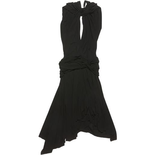 Acne Studios abito midi con nodo - nero