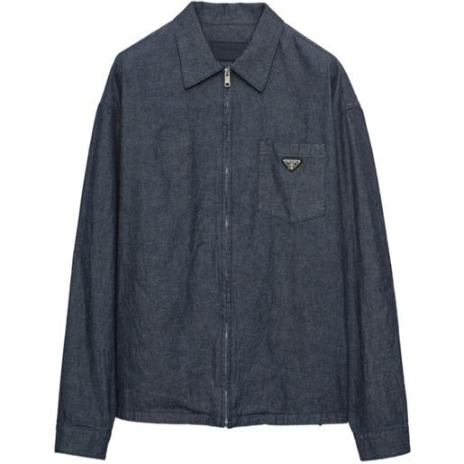 Prada camicia chambray - blu