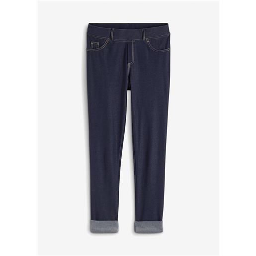 bonprix leggings effetto jeans-blu