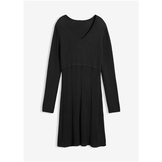 bonprix abito in maglia-nero
