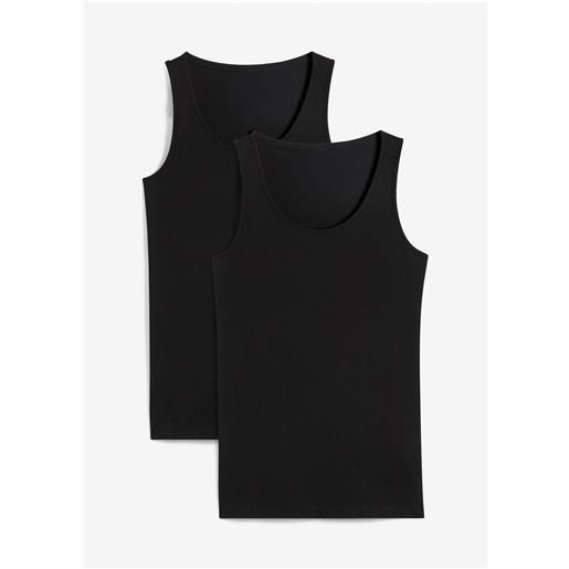 bonprix canotta (pacco da 2)-nero