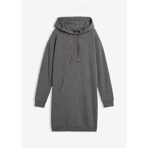 bonprix miniabito in felpa-grigio