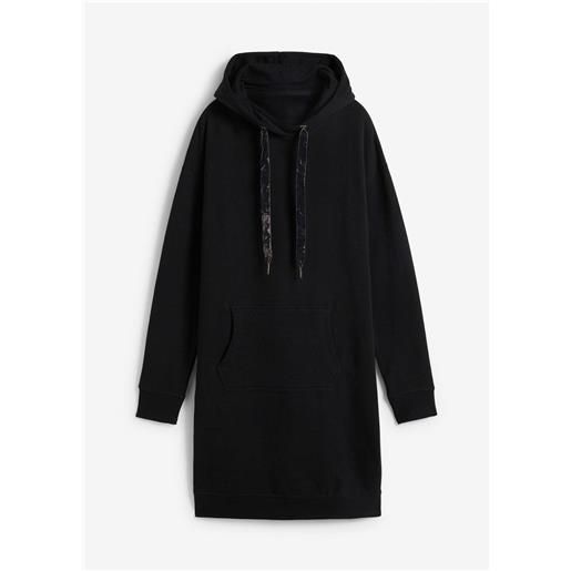 bonprix miniabito in felpa-nero