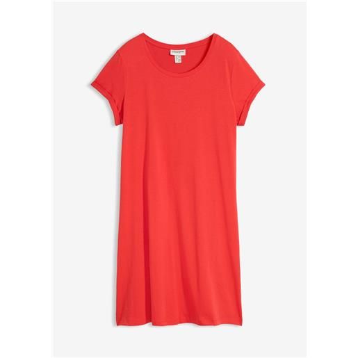 bonprix abito in maglina di puro cotone biologico-rosso