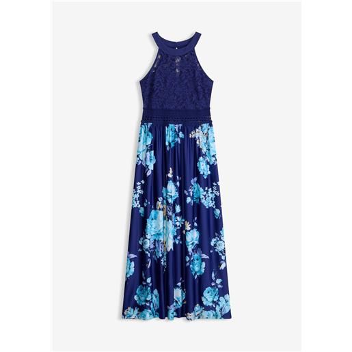 bonprix abito lungo con pizzo-blu