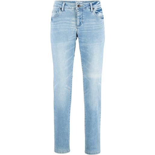 bonprix jeans elasticizzati straight, vita media-blu