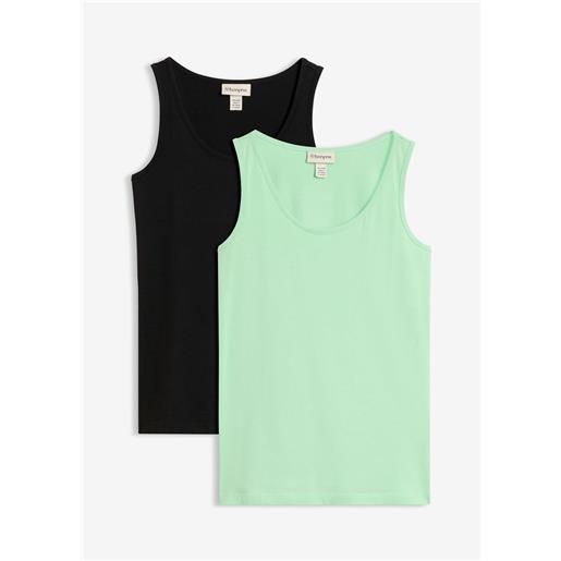 bonprix canotta (pacco da 2)-verde