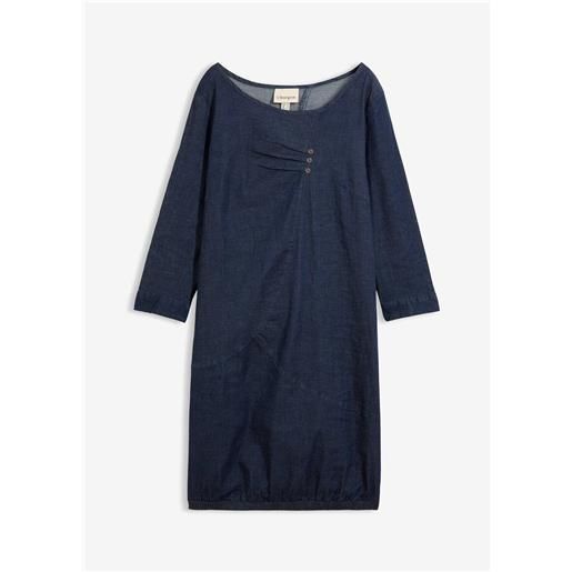 bonprix abito di jeans elasticizzato-blu