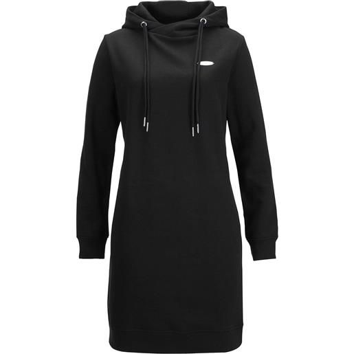 bonprix abito in felpa con cappuccio-nero