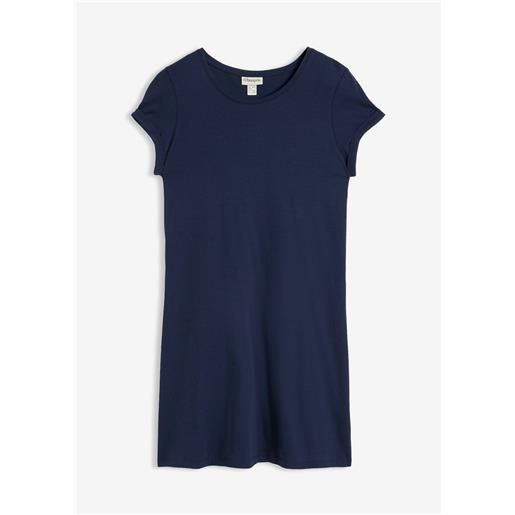 bonprix abito in maglina di puro cotone biologico-blu