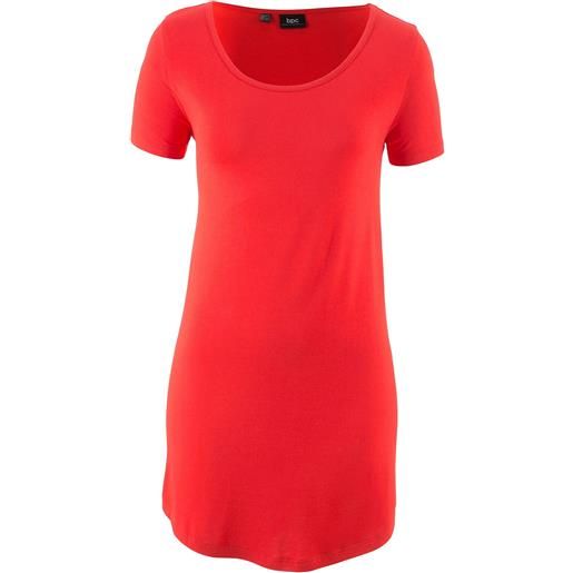 bonprix maglia lunga in viscosa morbida-rosso