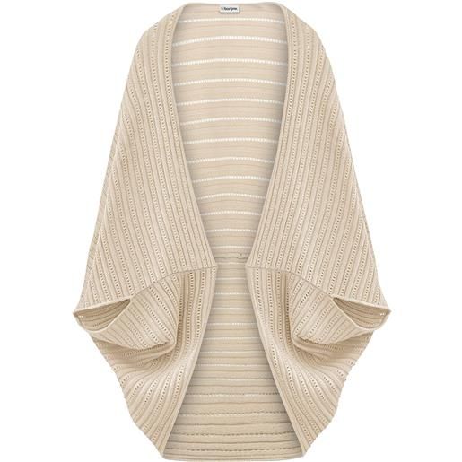 bonprix poncho in filato fine-beige