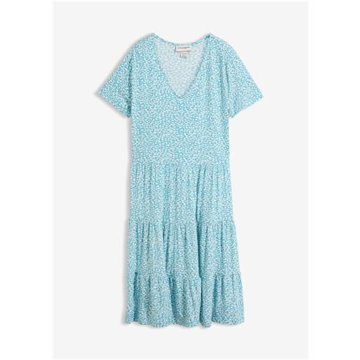 bonprix abito in jersey di misto viscosa-blu