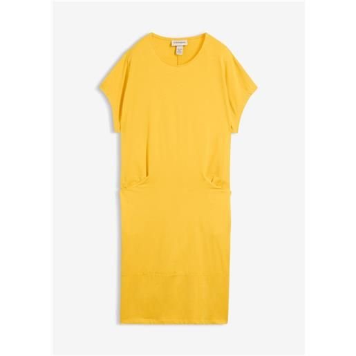 bonprix abito di jersey con tasche-giallo
