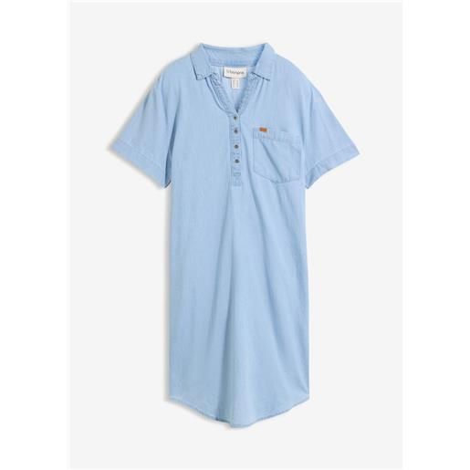 bonprix abito di jeans a maniche corte-blu