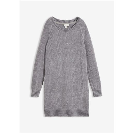 bonprix abito oversize in ciniglia-grigio