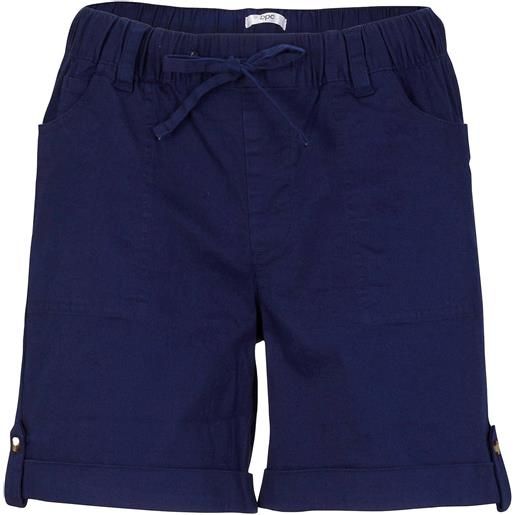 bonprix bermuda in misto cotone con elastico in vita-blu
