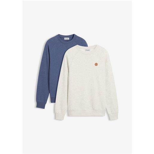 bonprix felpa (pacco da 2)-blu