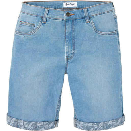 bonprix bermuda di jeans elasticizzati, regular fit-blu