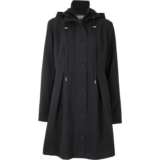 bonprix cappotto con cappuccio e pinces-nero