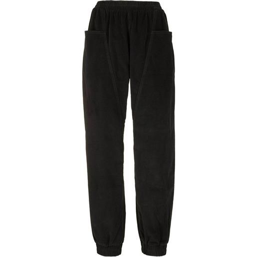bonprix pantaloni in velluto a coste di misto cotone-nero