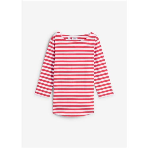 bonprix maglia con scollo a barca-rosso