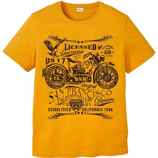 bonprix t-shirt in puro cotone-arancione