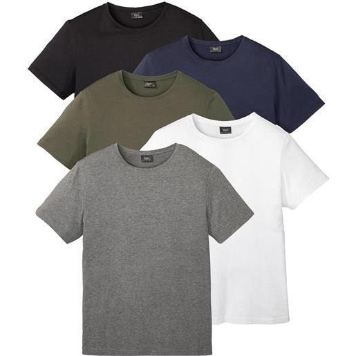 bonprix t-shirt (pacco da 5)-verde