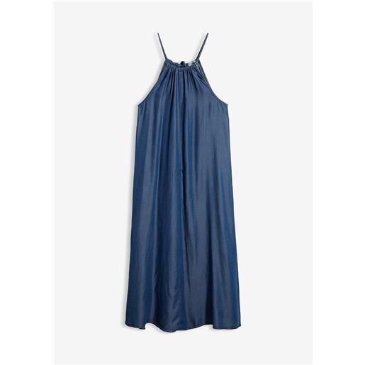 bonprix abito di jeans in lyocell fluente-blu