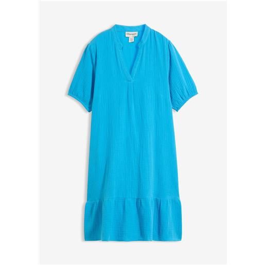 bonprix miniabito in mussola-blu