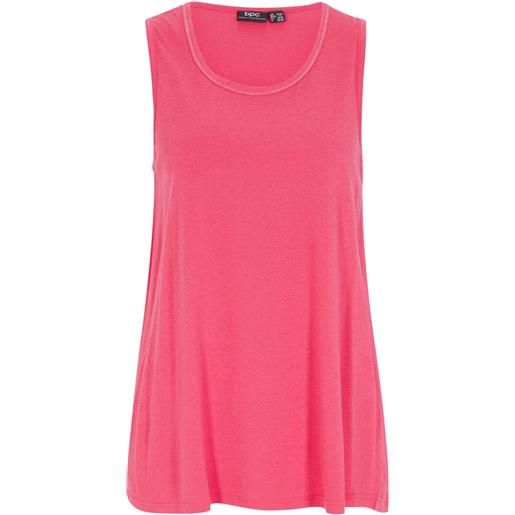 bonprix top lungo con scollo rotondo-fucsia