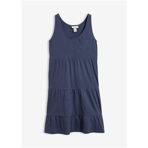 bonprix abito corto in jersey di cotone-blu