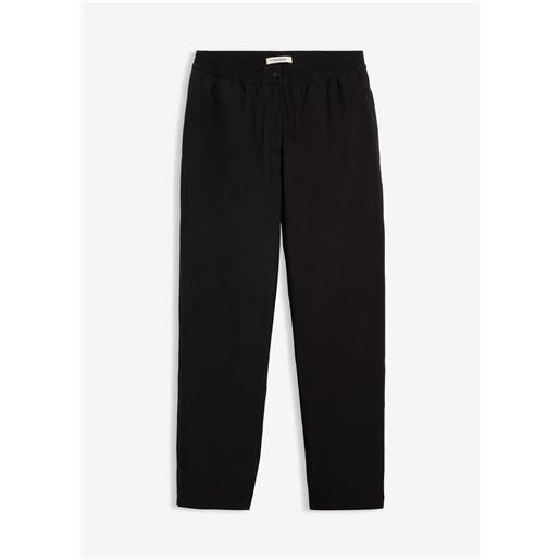 bonprix pantaloni termici impermeabili con fodera in pile ed elastico in vita-nero
