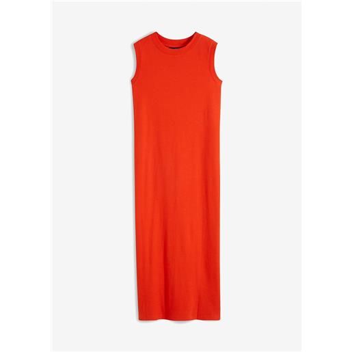 bonprix abito in jersey di cotone elasticizzato-arancione