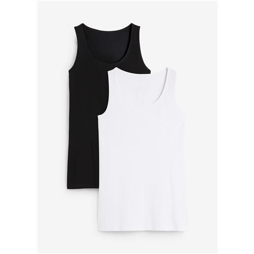 bonprix canotta (pacco da 2)-nero