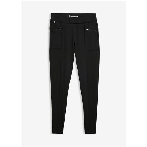 bonprix leggings outdoor termici cropped-nero