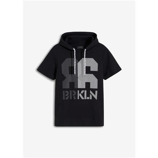 bonprix t-shirt con cappuccio in qualità pesante-nero