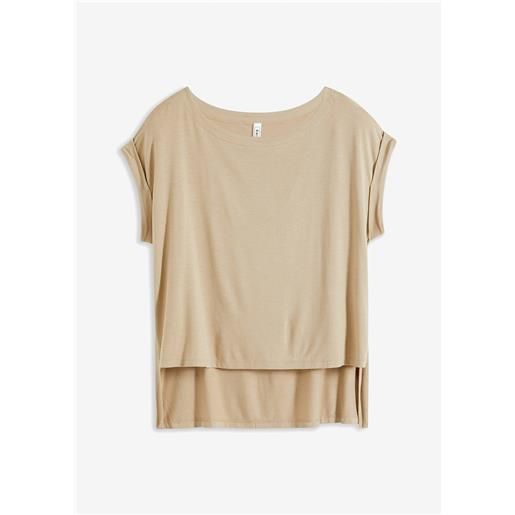 bonprix maglia oversize in viscosa fluente-beige
