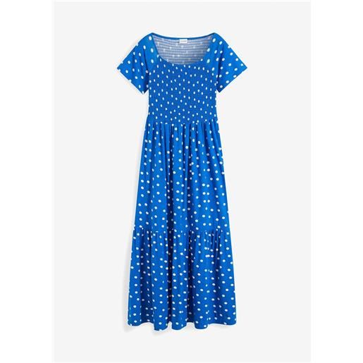 bonprix abito lungo in viscosa fluida-blu