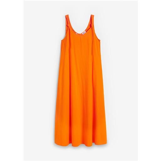 bonprix abito in jersey di puro cotone-arancione