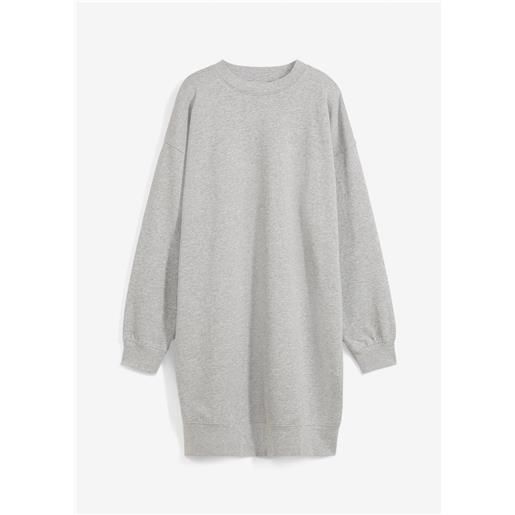 bonprix abito in felpa oversize-grigio
