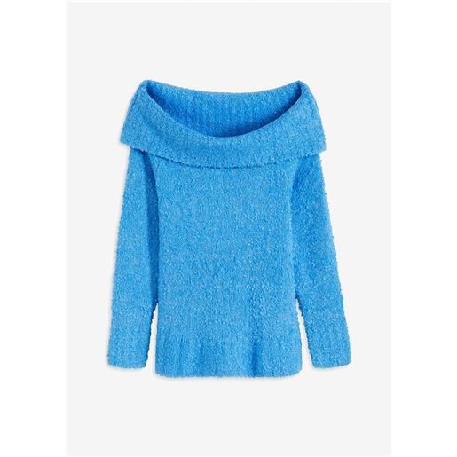 bonprix maglione con spalle scoperte-blu